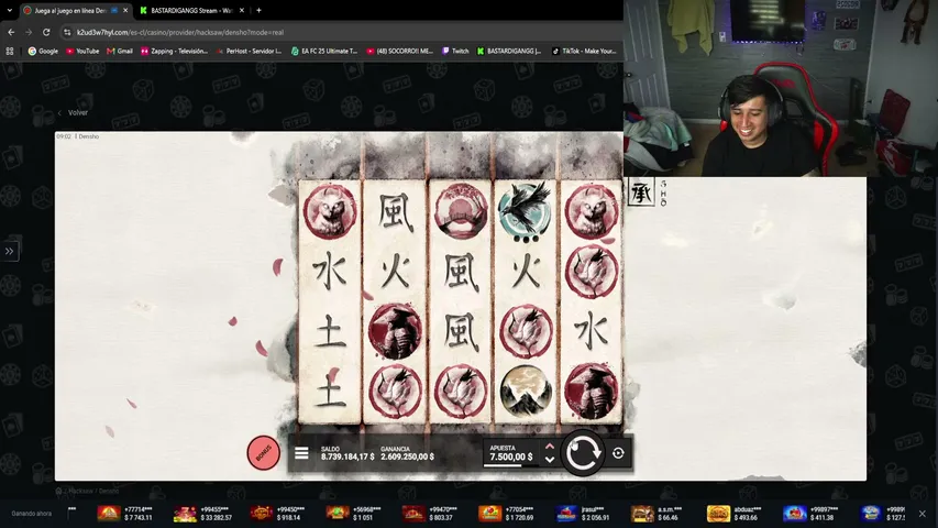 BASTARDIGANGG playing Slots & Casino - Live Casino Stream