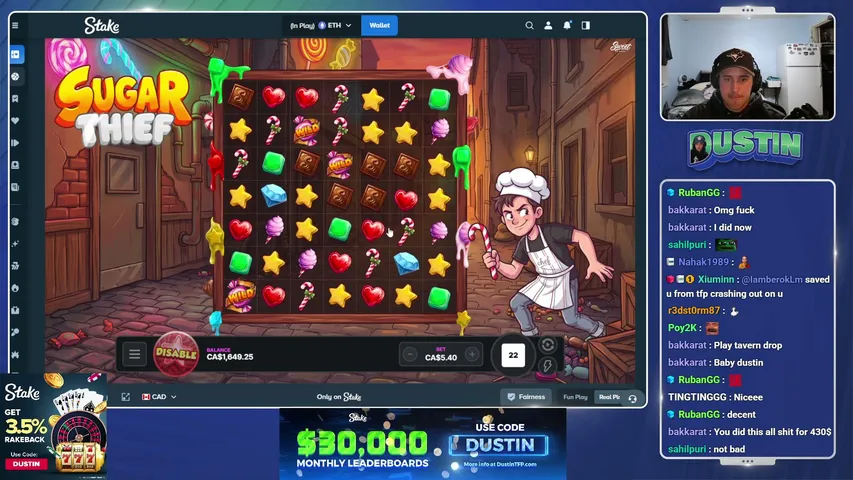 dustin playing Slots & Casino - Live Casino Stream