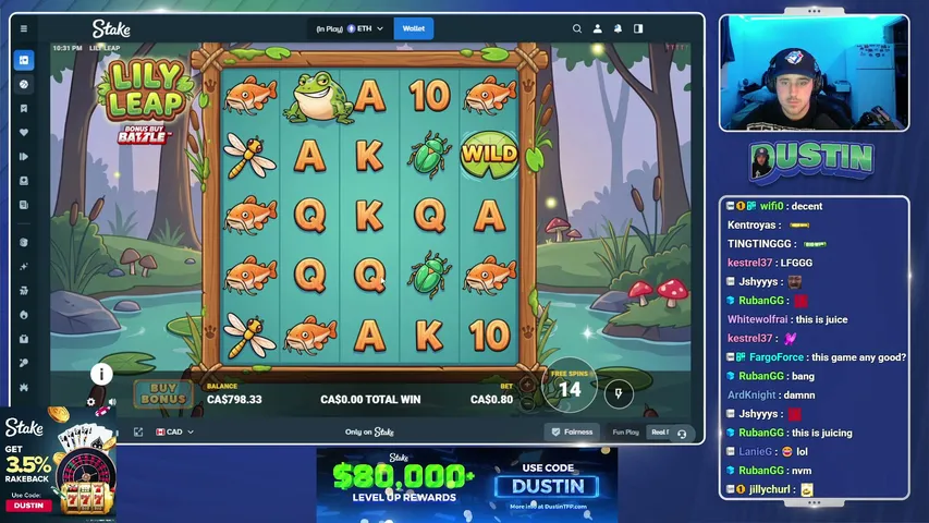 dustin playing Slots & Casino - Live Casino Stream