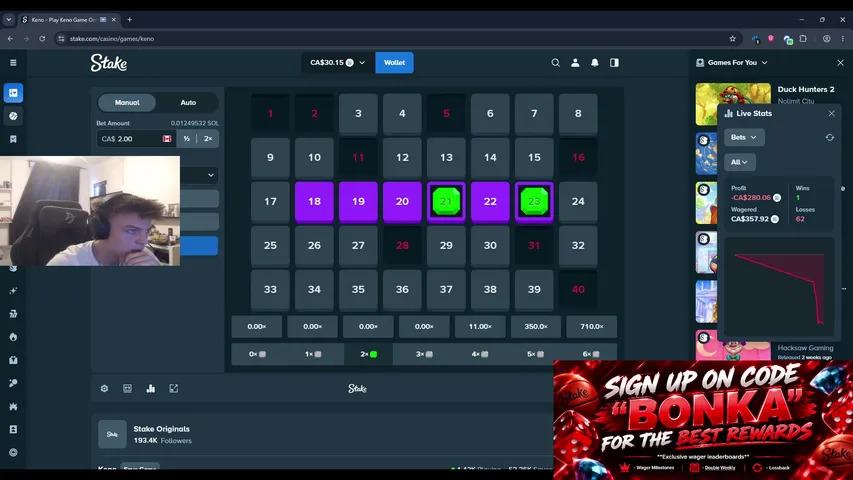 oscar-dude playing Slots & Casino - Live Casino Stream