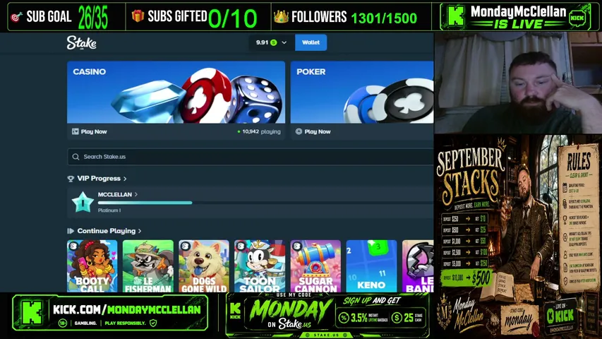 mondaymcclellan playing Slots & Casino - Live Casino Stream