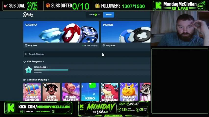mondaymcclellan playing Slots & Casino - Live Casino Stream