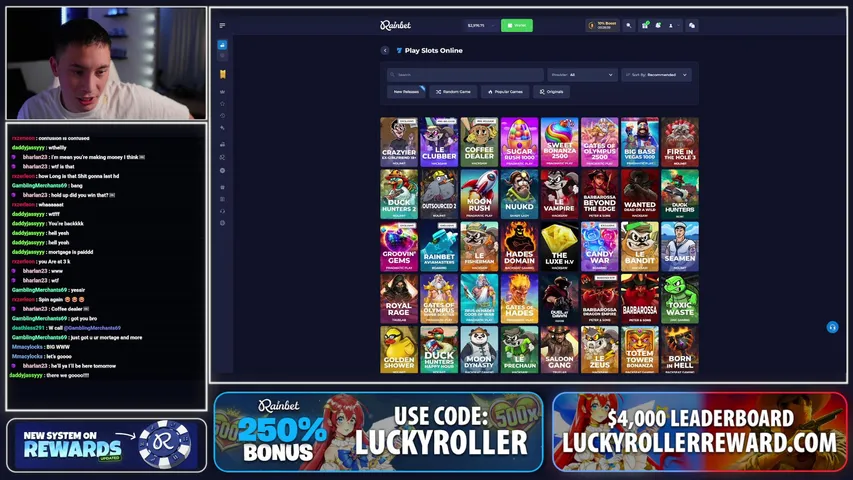 luckyroller playing Slots & Casino - Live Casino Stream