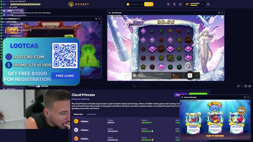 stevmewil4ldwoit playing Slots & Casino - Live Casino Stream