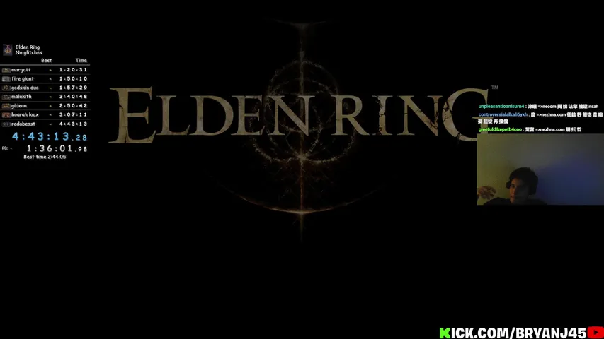 Trying to get sub 3 hr (elden ring)