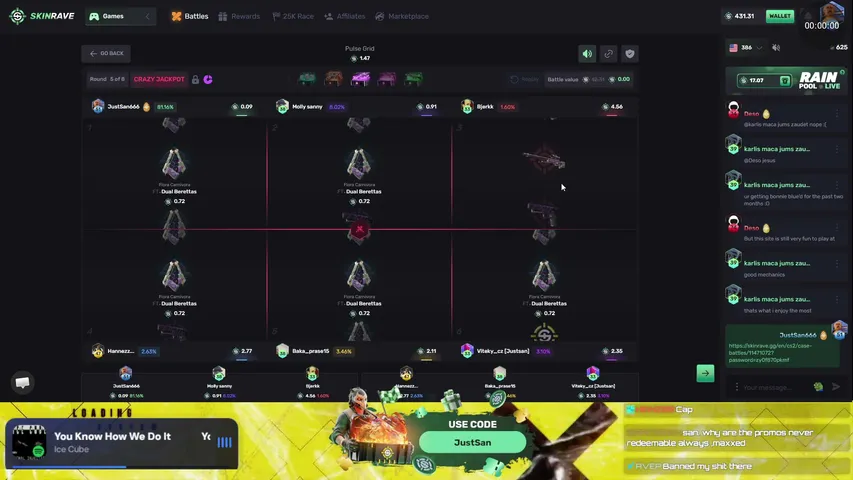 justsan666 playing Slots & Casino - Live Casino Stream