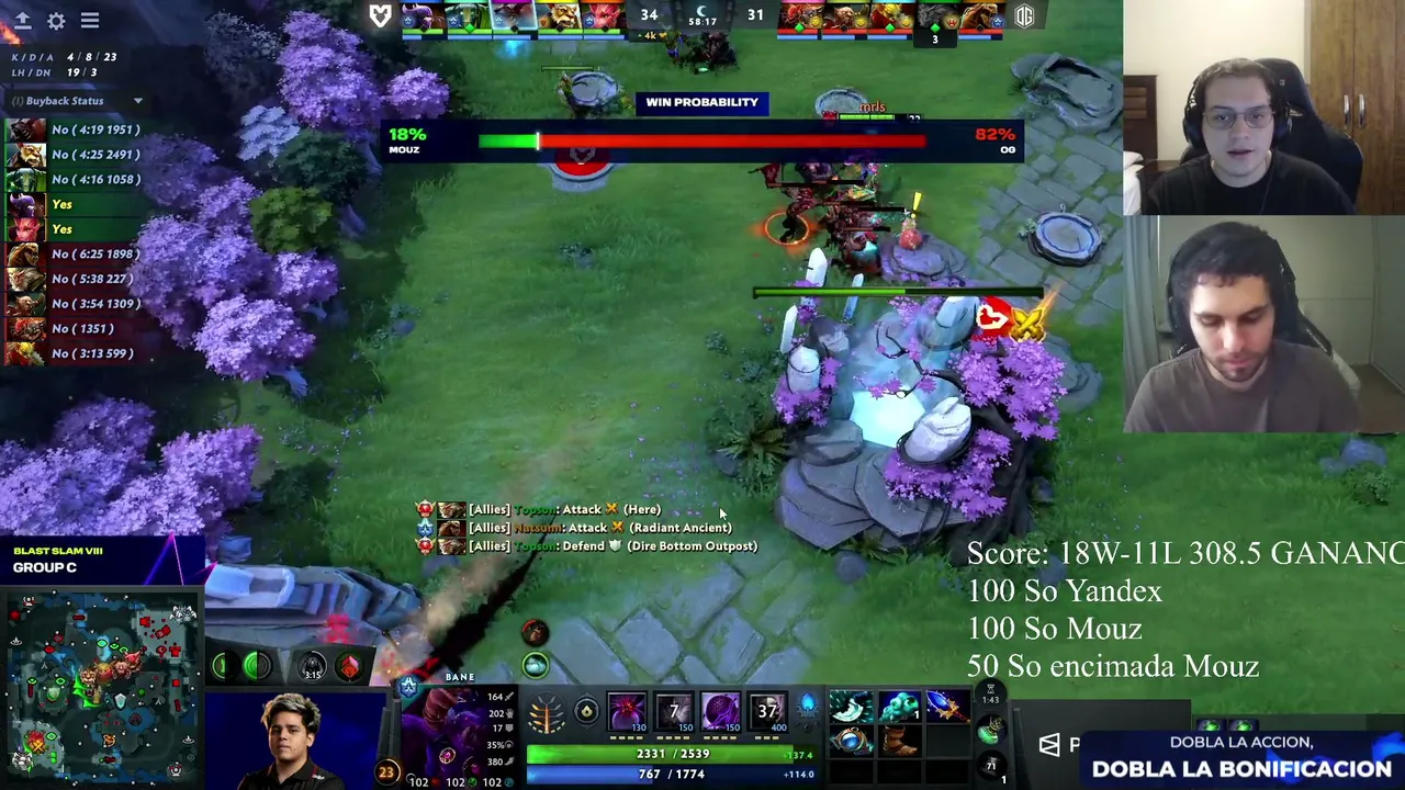 MatthewDota — BLAST SLAM Vlll | Yandex vs BB - OG vs Mouz | 1xBet - Código: GOTTO1X