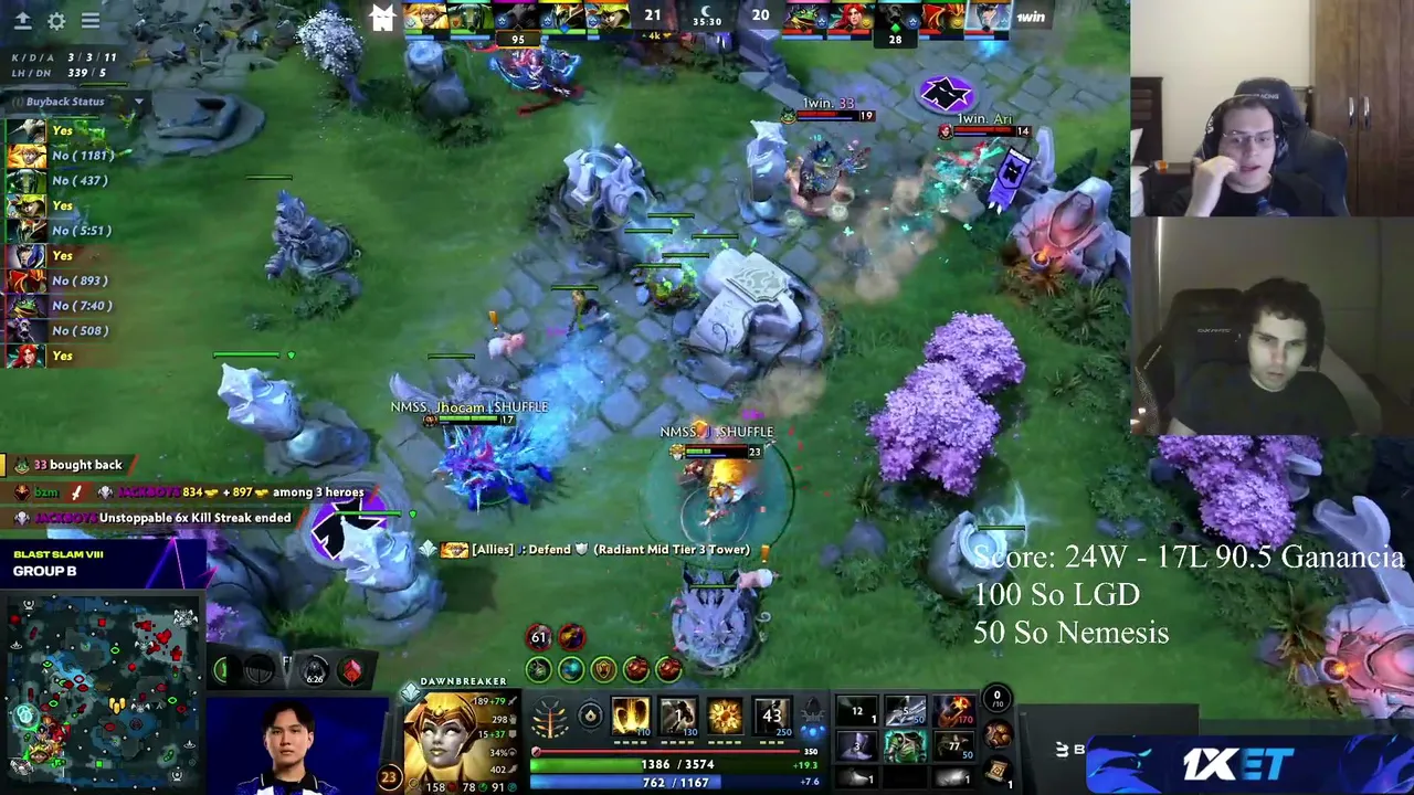 MatthewDota — BLAST SLAM Vlll | LGD vs XG - 1W vs Nemesis | 1xBet - Código: GOTTO1X