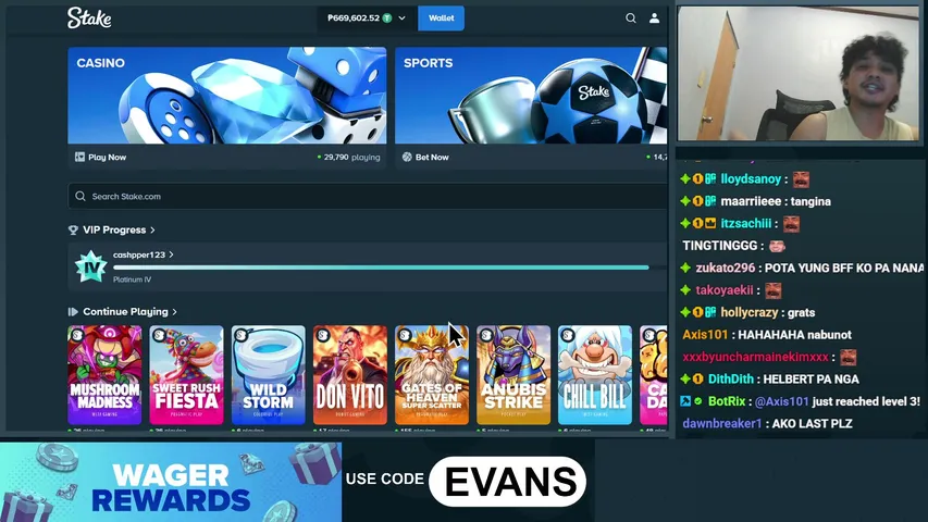 ParengCashper playing Slots & Casino - Live Casino Stream