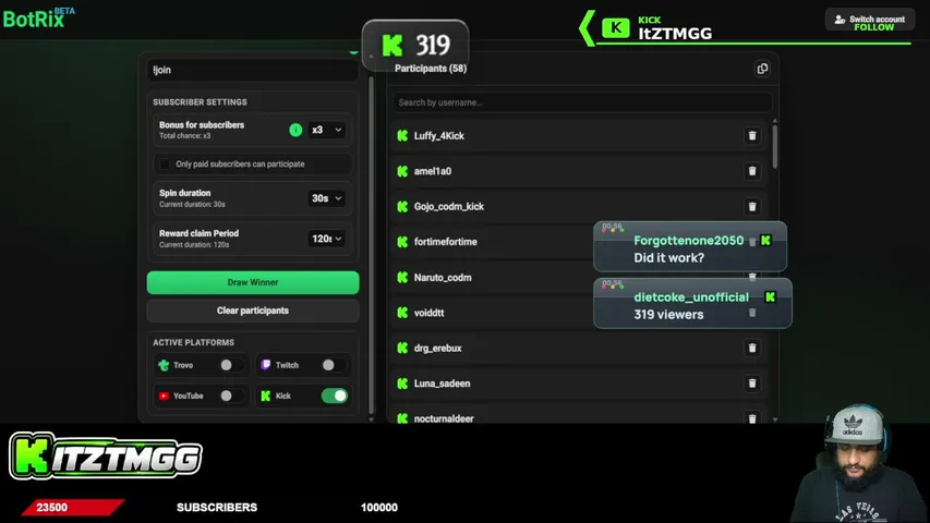 itztmgg playing Slots & Casino - Live Casino Stream