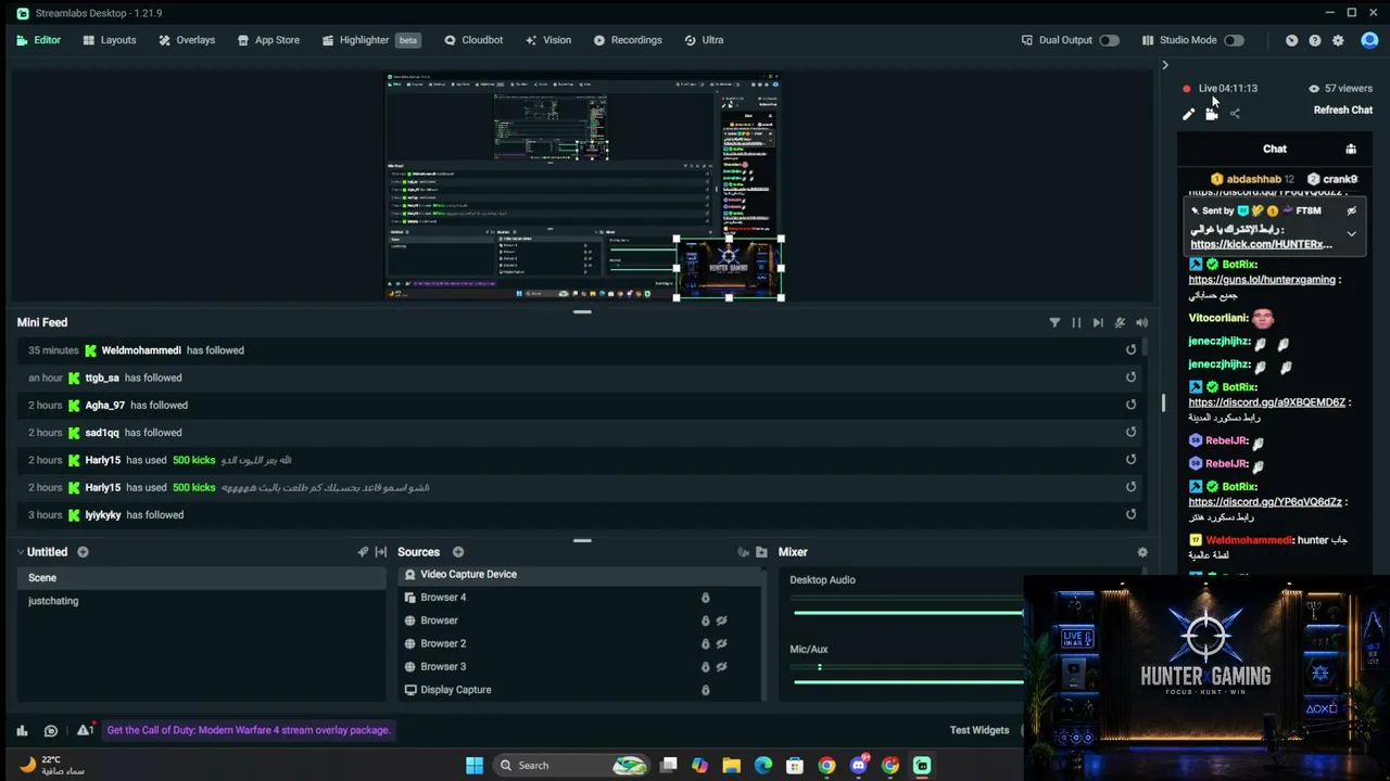 HUNTERxGAMING live stream