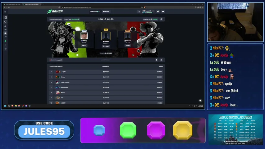 KingJul95 playing Slots & Casino - Live Casino Stream