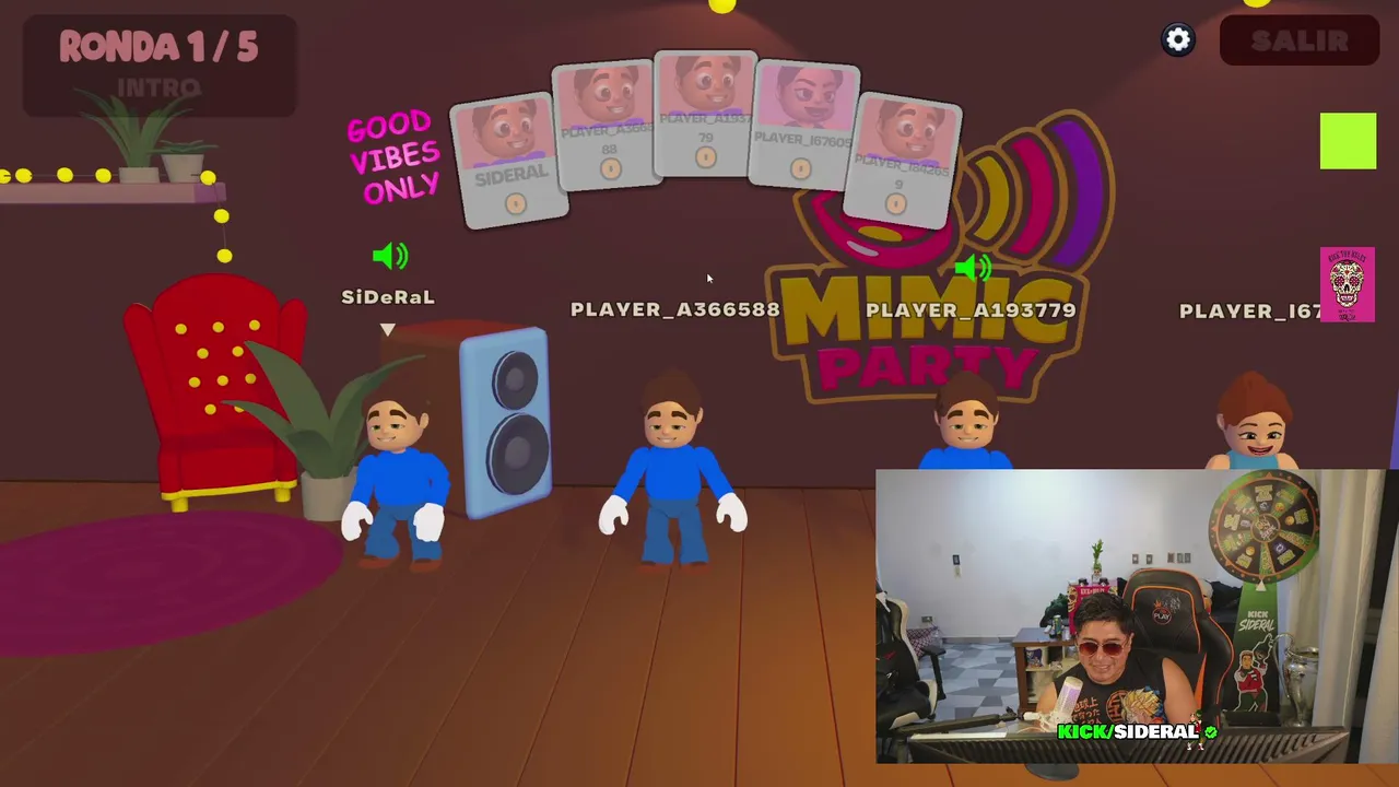 SiDeRaL — JUGANDO MIMIC PARTY CON STREAMERS INTERNACIONALES !
