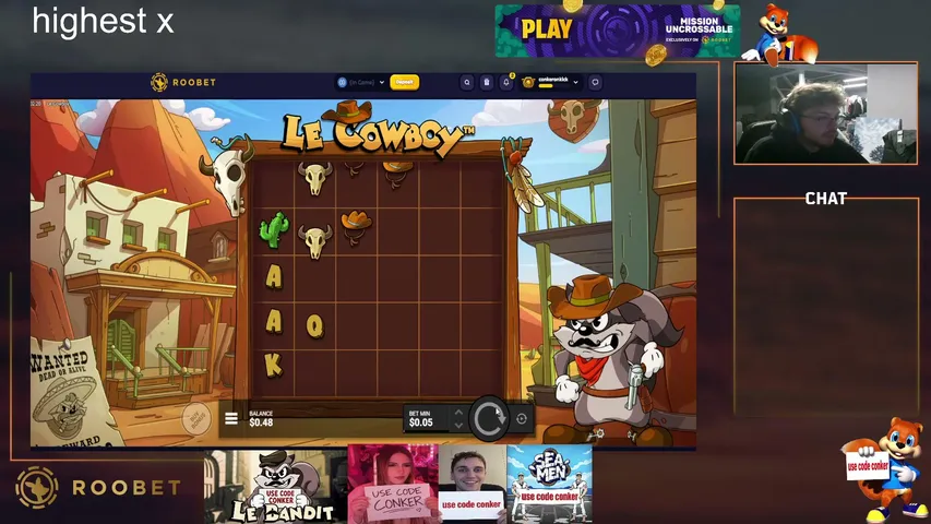 conker playing Slots & Casino - Live Casino Stream