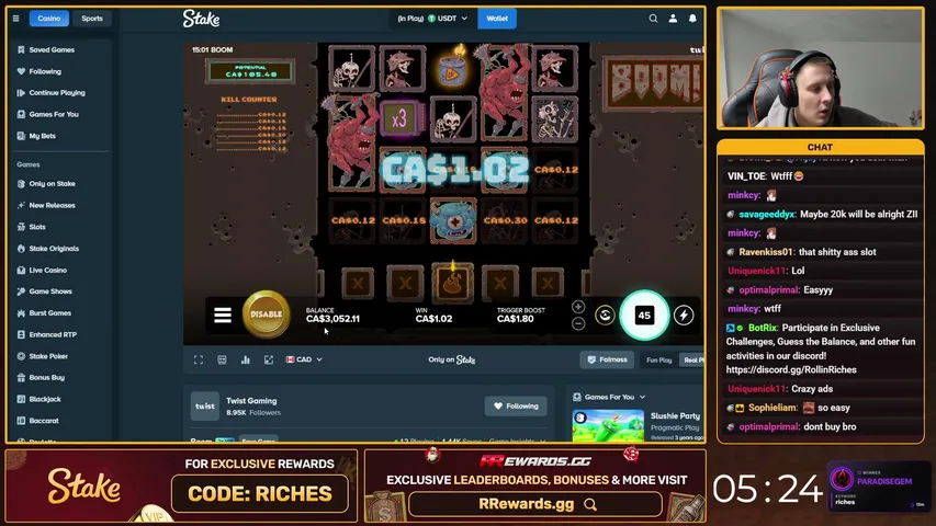rollinriches playing Slots & Casino - Live Casino Stream