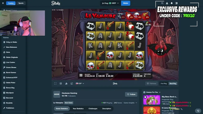 frixen1 playing Slots & Casino - Live Casino Stream