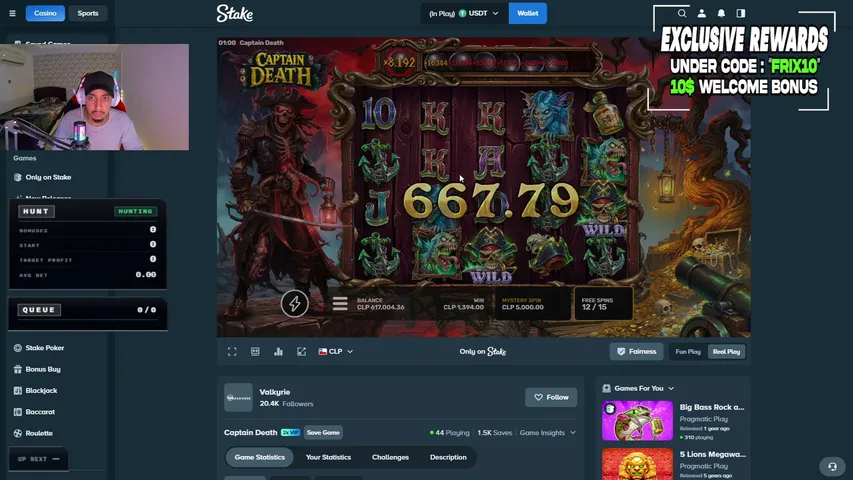 frixen1 playing Slots & Casino - Live Casino Stream