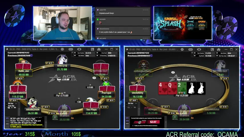 Ocambl4 playing Poker - Live Casino Stream
