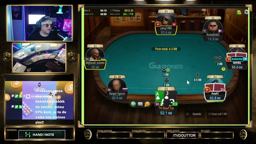 tvdoutor playing Poker - Live Casino Stream