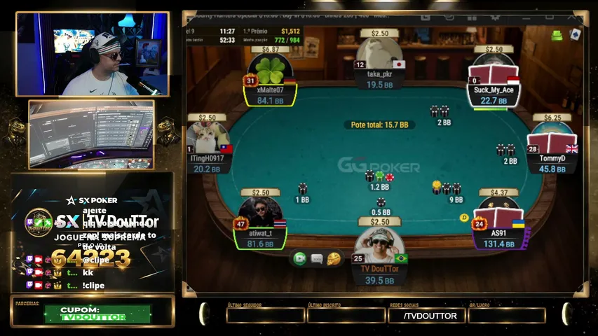 tvdoutor playing Poker - Live Casino Stream