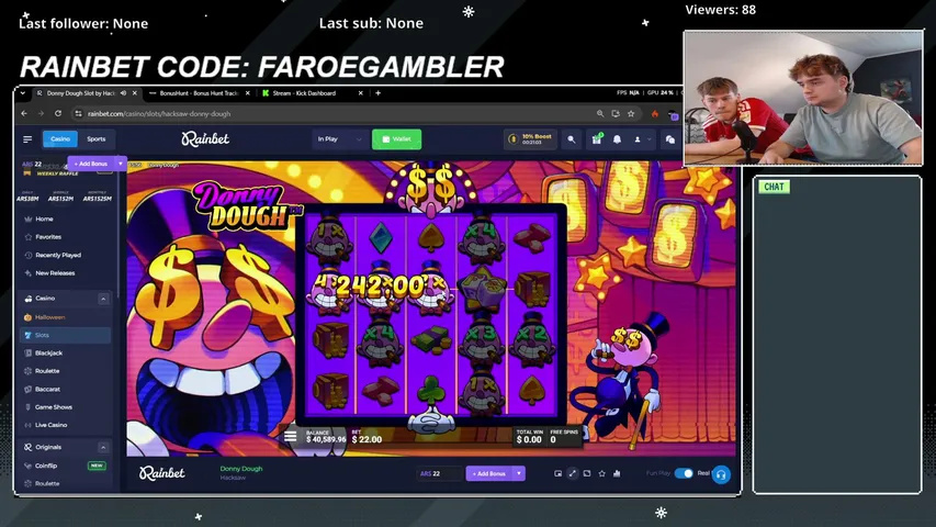 faroegambler playing Slots & Casino - Live Casino Stream