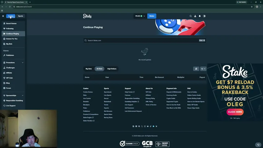gelosanity playing Slots & Casino - Live Casino Stream
