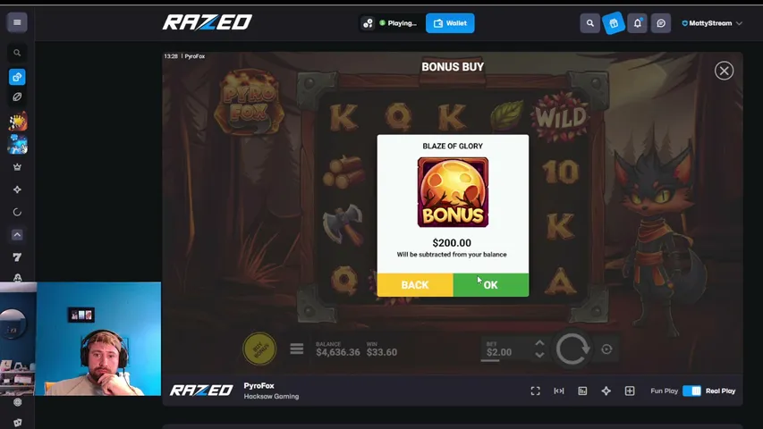 mattyspinss playing Slots & Casino - Live Casino Stream