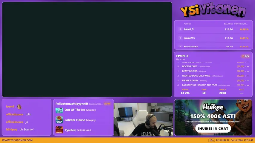 Ysivitonen playing Slots & Casino - Live Casino Stream