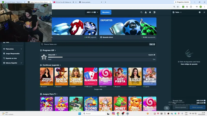 fakuwav2k playing Slots & Casino - Live Casino Stream