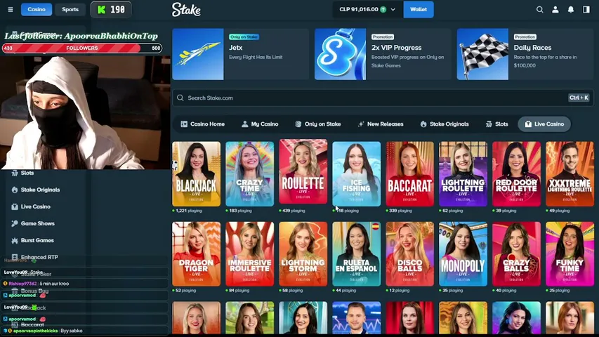 apoorvaplays playing Slots & Casino - Live Casino Stream