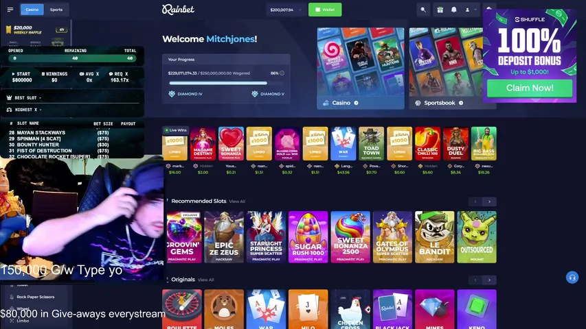 diamondbear playing Slots & Casino - Live Casino Stream