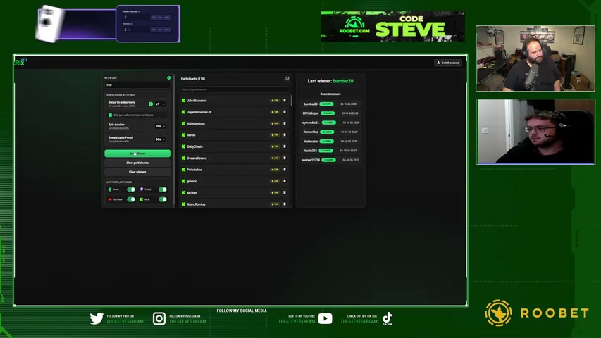 thestevestream playing Slots & Casino - Live Casino Stream