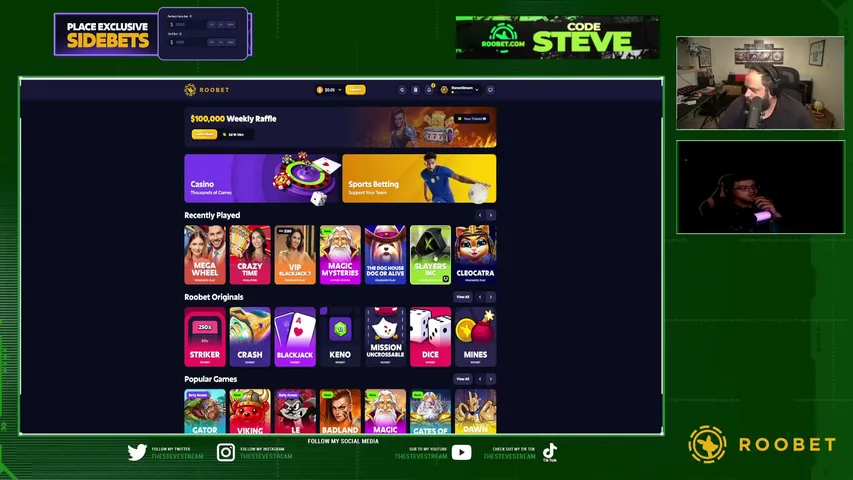thestevestream playing Slots & Casino - Live Casino Stream