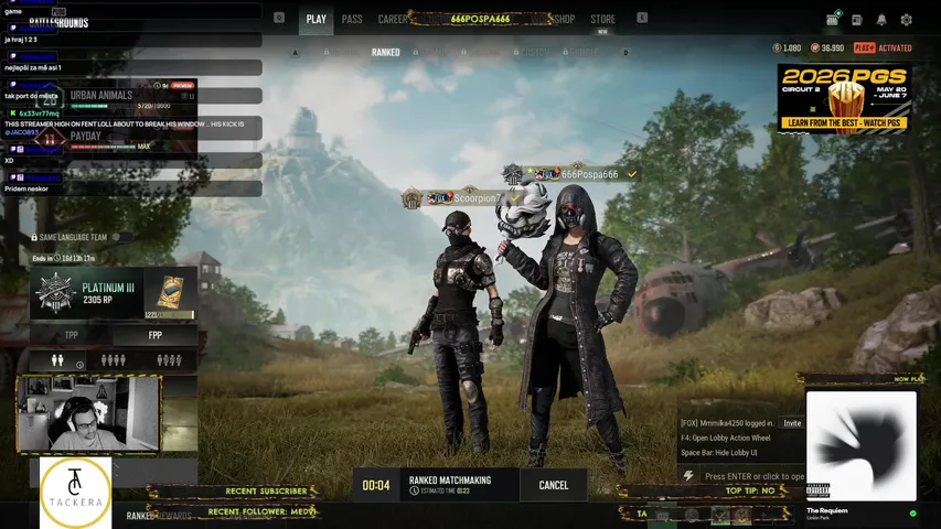 🦊🦊👑 FoX_PUBG / nabíráme do klanu / S class / !dis 👑🦊🦊