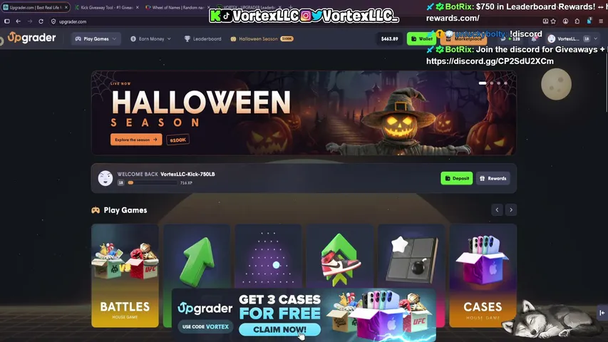 VortexLLC playing Slots & Casino - Live Casino Stream