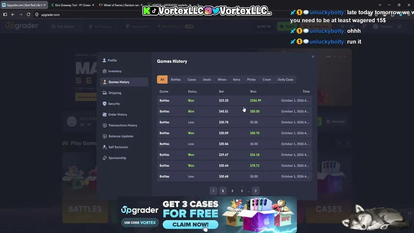 VortexLLC playing Slots & Casino - Live Casino Stream
