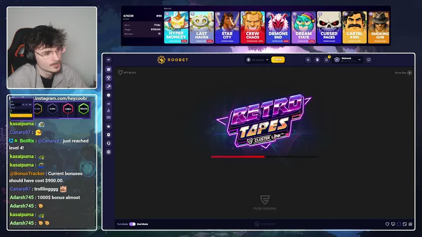 heycoob playing Slots & Casino - Live Casino Stream