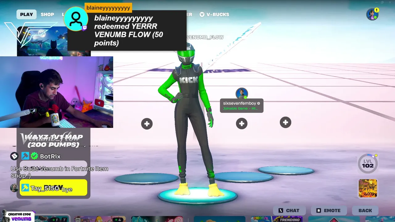 Venumb_Flow live