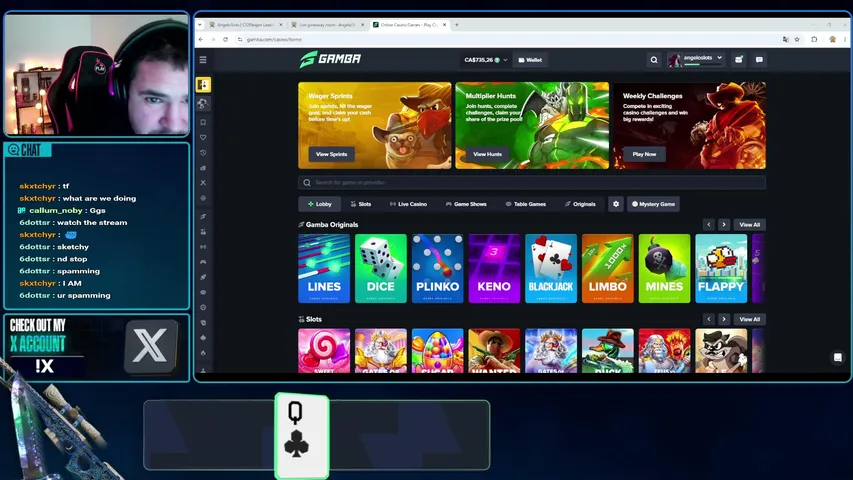 AngeloSlots playing Slots & Casino - Live Casino Stream