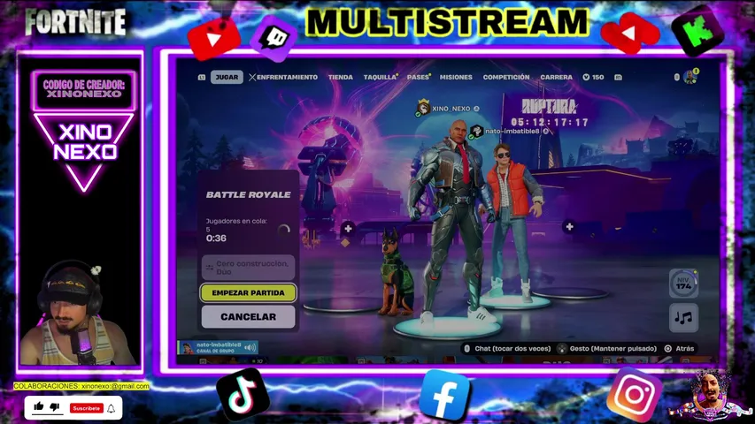 Fortnite de DOMINGO WAWA Waaaa #fortnite #live #streaming #suscriptores