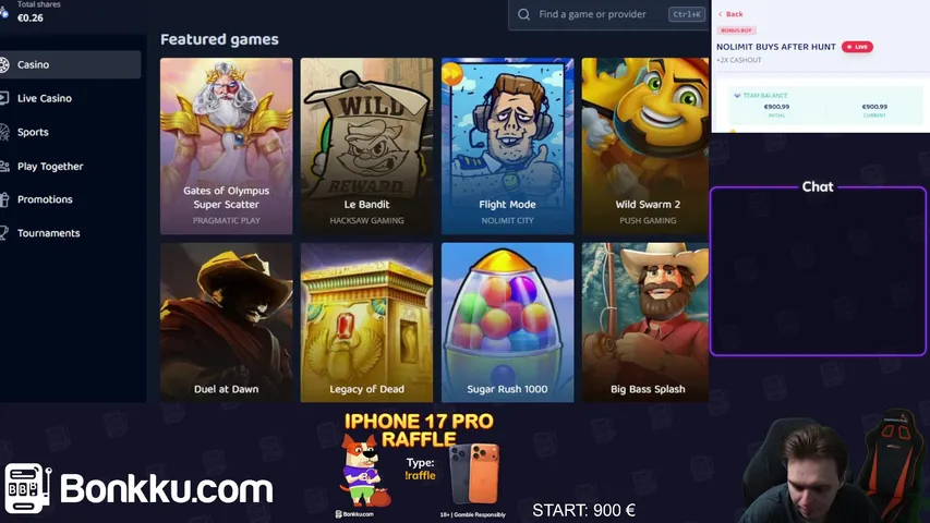 18+ 17.00 BONUSHUNT + 500€ ADD-ON | WIN IPHONE 17 PRO -> !RAFFLE 🏆 | BRAND NEW MGA PNP !BLINGI 💎 | WAGER-FREE -> !TRYBET & !SPIIDI ⚡|