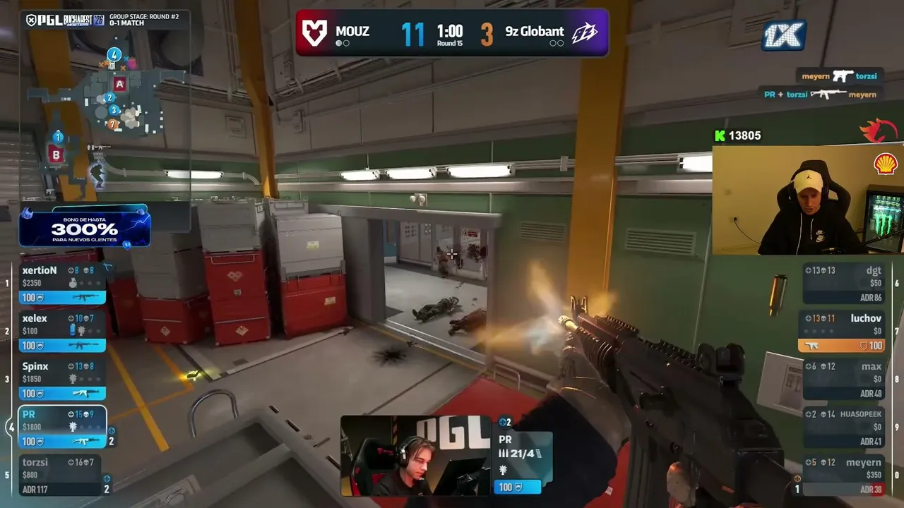 forg1 — 9z Globant vs. MOUZ | PGL Masters Bucharest 2026