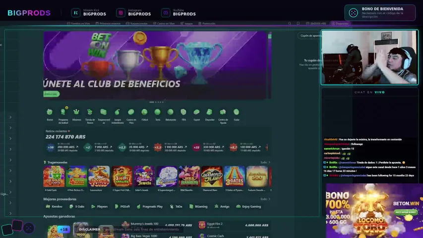 bigprods playing Slots & Casino - Live Casino Stream