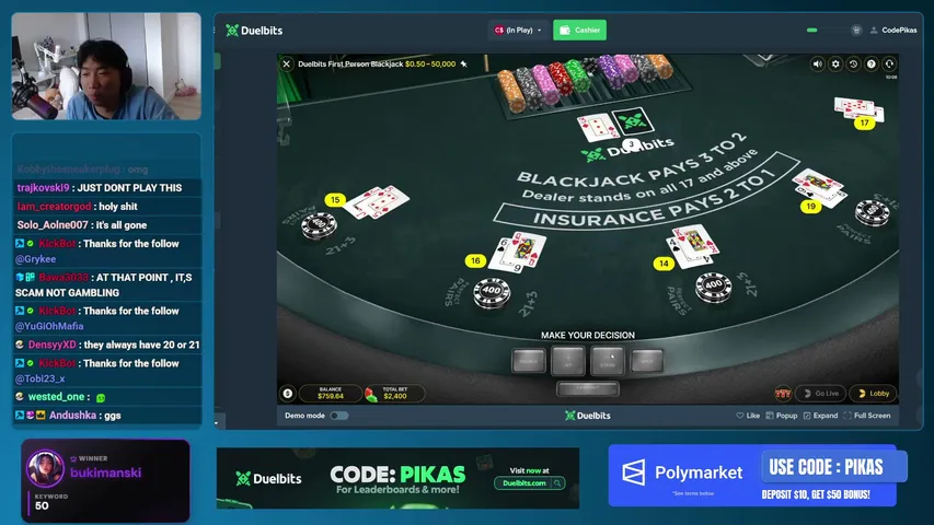 Pika playing Slots & Casino - Live Casino Stream