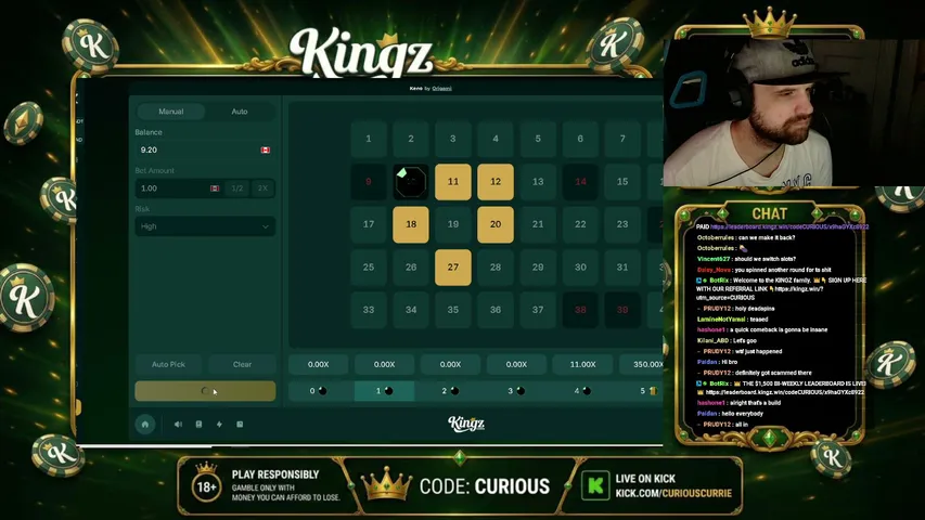GIVEAWAY EVERY 15 MINUTES RAW BALANCE STREAMER| $1500 BI WEEKLY LEADERBOARD | KINGZ.WIN