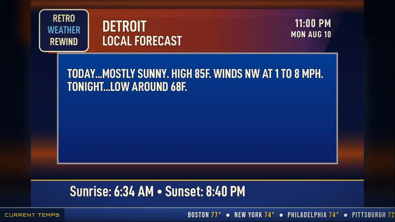 RetroWeatherRewind live