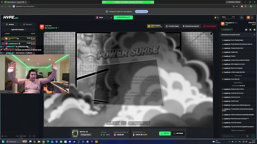 PaquetteTV playing Slots & Casino - Live Casino Stream