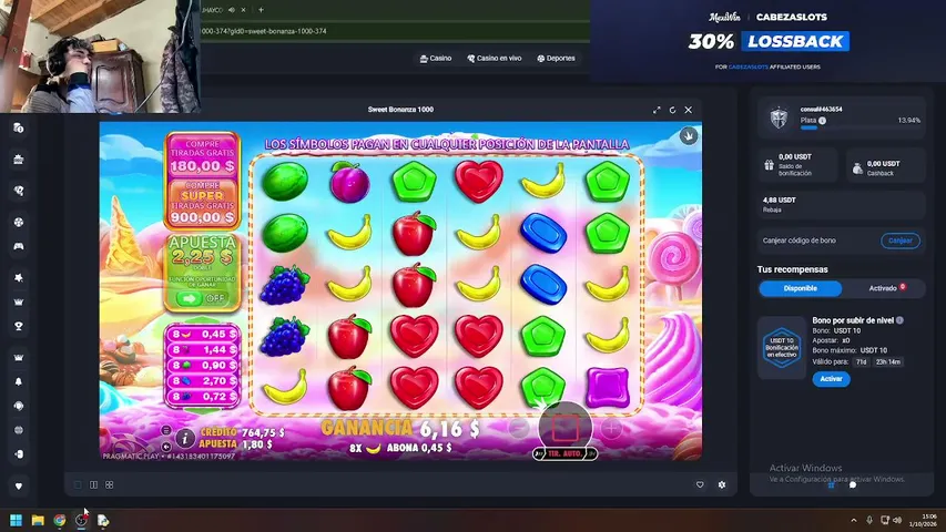 cabezaslots23 playing Slots & Casino - Live Casino Stream