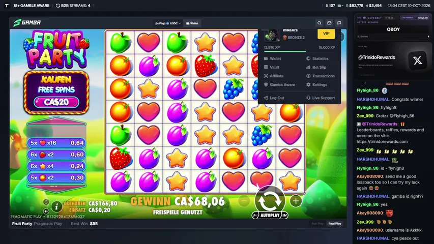 trinidoslots playing Slots & Casino - Live Casino Stream