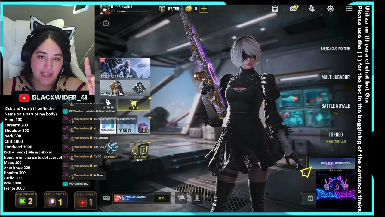 Blackwider_41 live